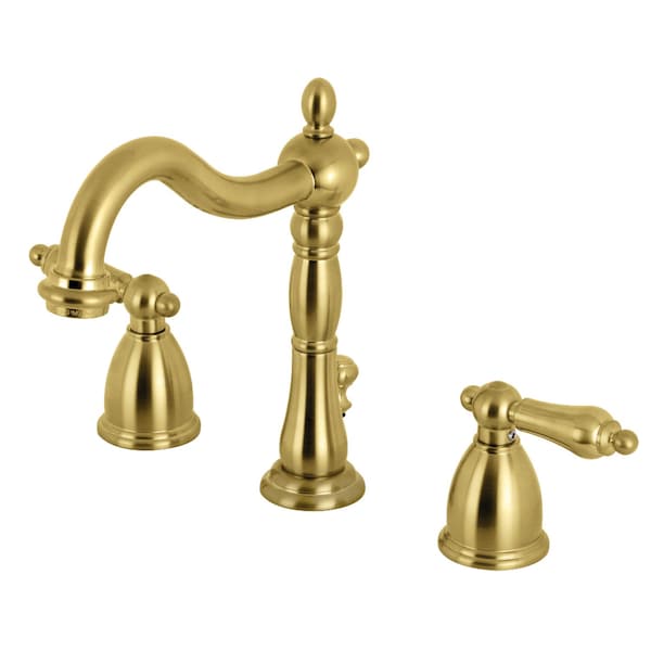 KB1977AL 8" Widespread Bathroom Faucet, Brushed Brass